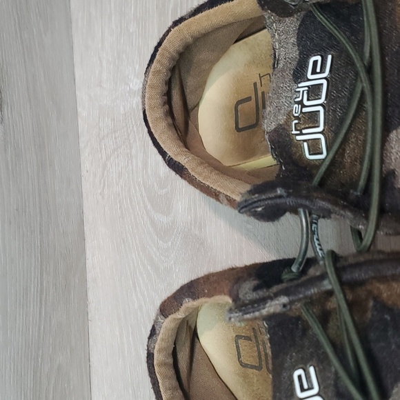 Hey Dude Wally Linen Youth Camo Loafer Slip on shoes sz Y6-L7 - Picture 6 of 11